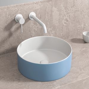 KARAG BLUE мивка за баня върху плот, син мат